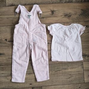 OshKosh B'gosh Pink Striped Overalls